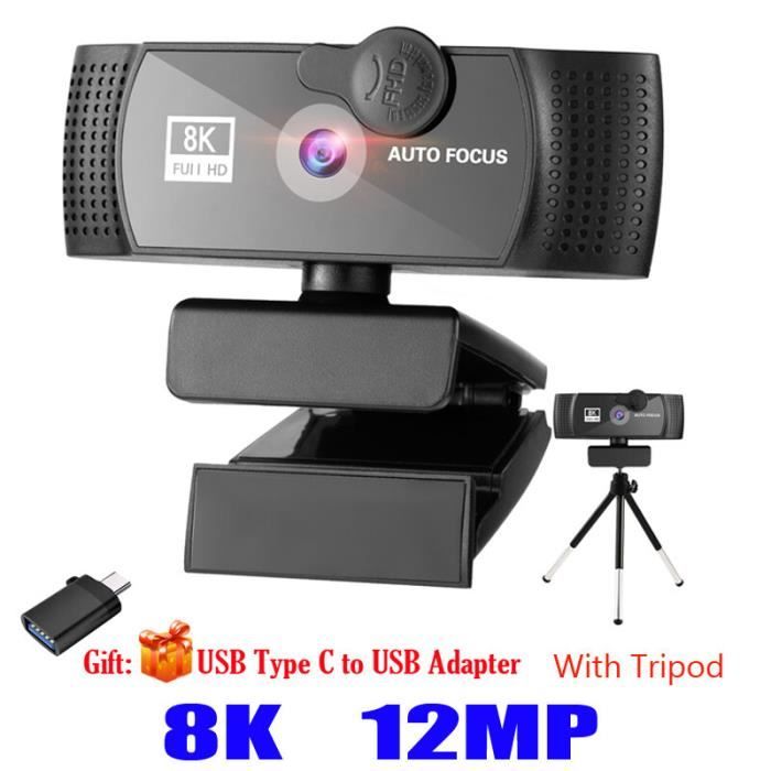 acer FHD Conference Webcam, Webcam pour Ordinateur avec Microphone, Résolution Full HD 2 MP, Audio Numérique, Rotation 360 Degrés, Câble USB, Noir