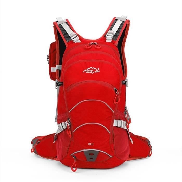 rouge LOCAL LION – sac à dos de vélo pour hommes et femmes, 20l, vtt, Sports de plein air, épaule, équipement