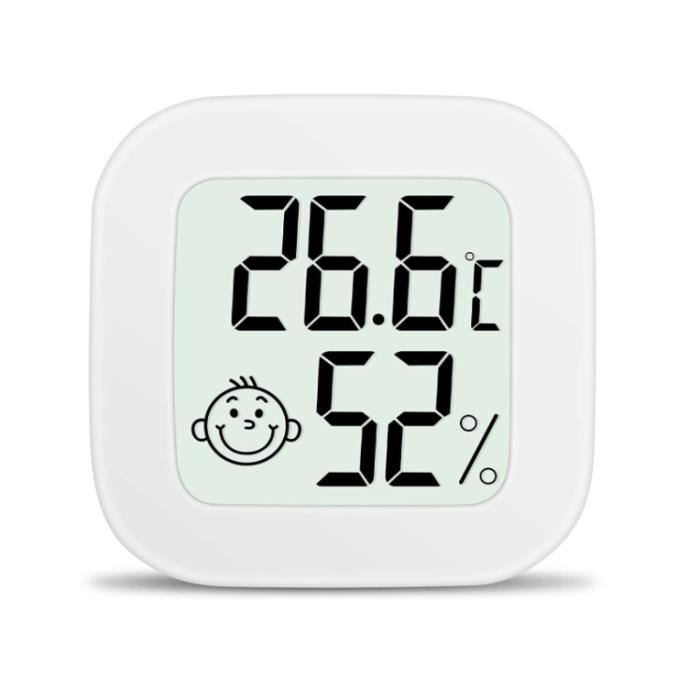 2PCS Mini Thermomètre Hygromètre Digital Thermomètre Chambre Bébé  d'humidité de Température et Icône de Visage Indicateur, pratique -  Cdiscount Puériculture & Eveil bébé
