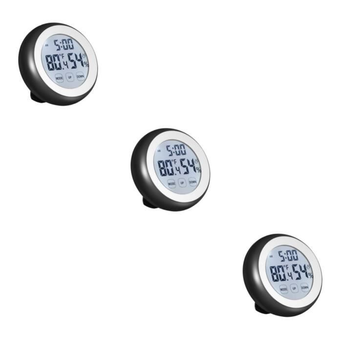 Hygromètre Numérique Pitasha - Thermomètre Intérieur Avec Humidité, Max/Min, ℉/℃ - Blanc
