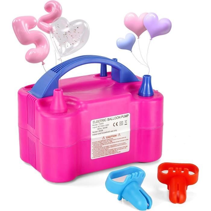 Pompe à Ballons Manuelle Portable - Gonfleur Rapide Bidirectionnel - Pour Fêtes, Plage, Piscine, Voyages