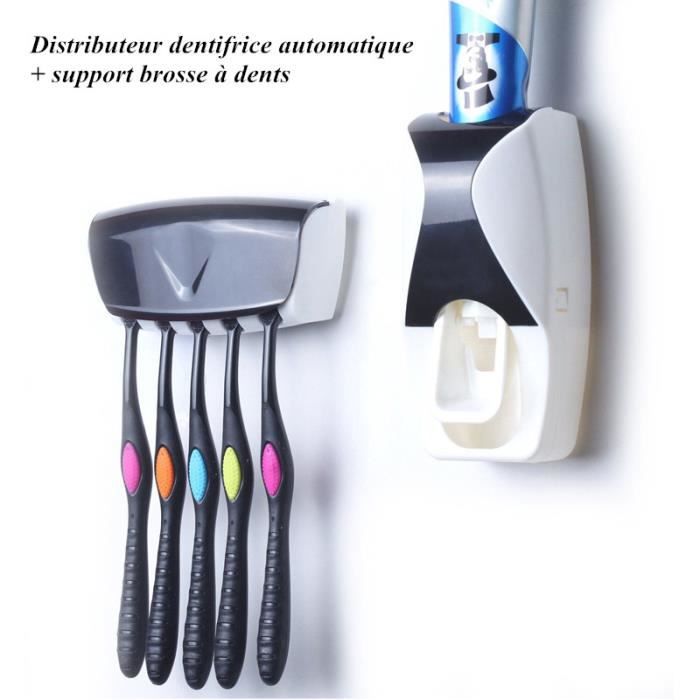 Chromé Dentifrice Holder Porte Gobelet et Support Brosse à Dent Mural Alum