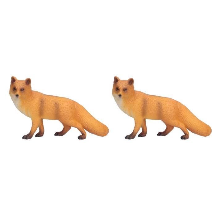 Figurine Renard Papo Réaliste - Jouet Éducatif Enfant Dès 3 Ans - Peinte à La Main - Décoration Et Collection - Cadeau Nature