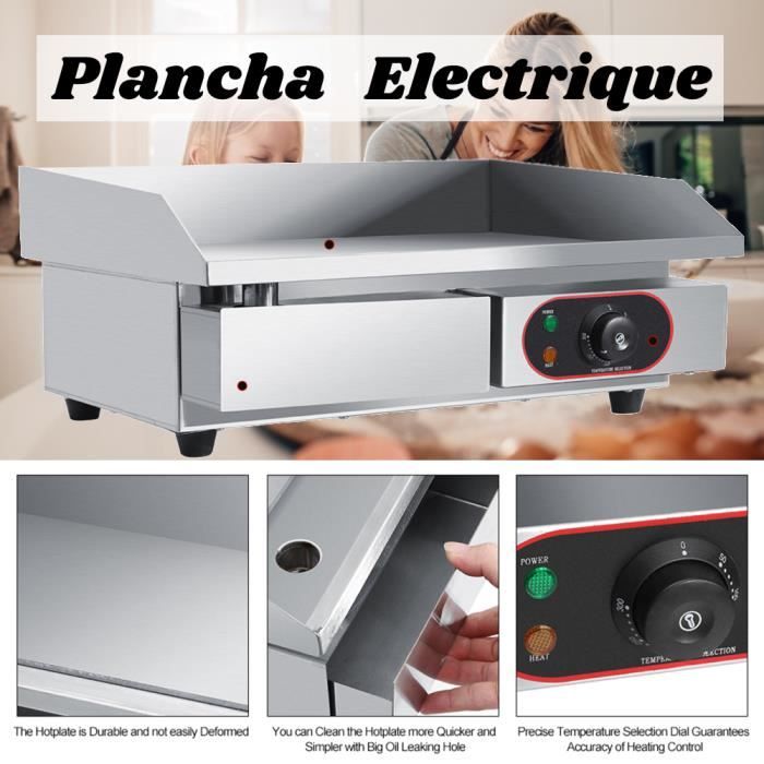 Plancha électrique FORGE ADOUR Moderne 45 noir | Leroy Merlin