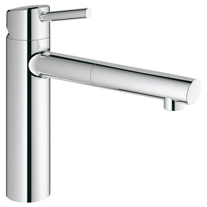 Mitigeur de cuisine Grohe New concetto Col de cygne Chromé Métal