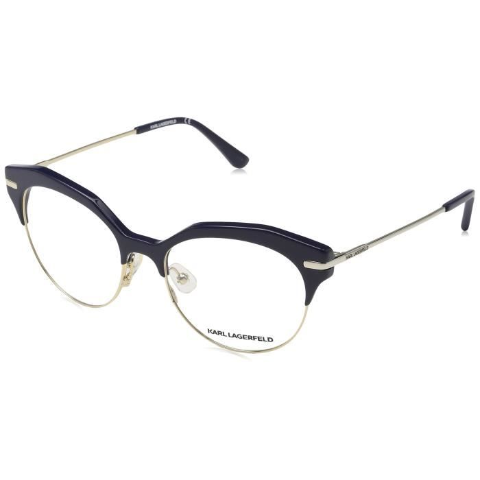 Karl Lagerfeld Brillengestelle Kl2600775117140 Lunettes de soleil Bleu Blau 51.0 Femme Achat Vente lunettes de vue Karl Lagerfeld Cdiscoun