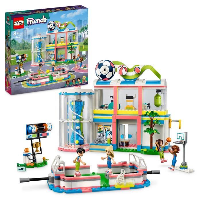 LEGO® Friends 41744 Le Centre Sportif, Jouet avec Figurines et Jeux de Football, Basketball et Tenni