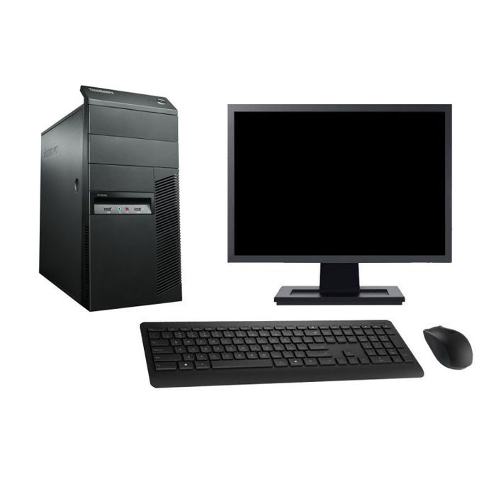 PC Tour Lenovo M92p Ecran 27 Core i5-3470 RAM 16Go Disque 500Go Windows 10 Wifi - Lenovo