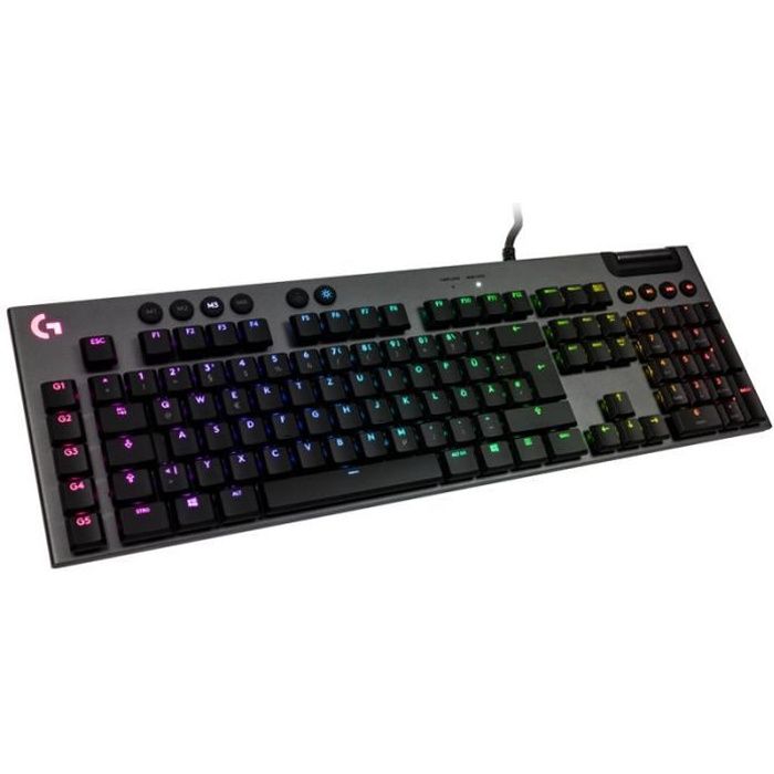 Clavier de jeu - Logitech - G815 - Mécanique - Rétroéclairé RGB - QWERTY