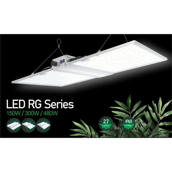Lampe de culture à LED MADAME GROW - NANOLUX RG 480 W Full Spectrum UV & IR - Quantum Board