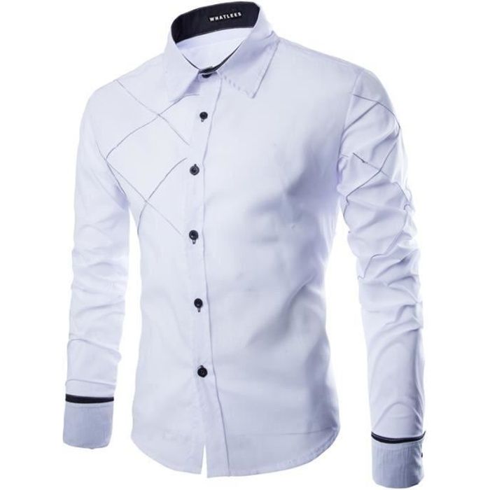 Cdiscount Chemise Blanche Homme Manche Longue Chemise Homme Polo
