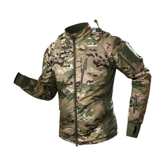 Manteau camouflage homme clearance