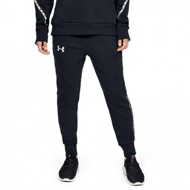 Pantalon de survetement Under Armour FLEECE TAPED WORDMARK Homme Noir Fitness Multisport Respirant