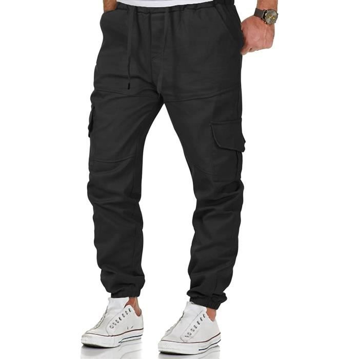 Pantalon Cargo Homme - Casual - Jogging Slim Fit - Noir