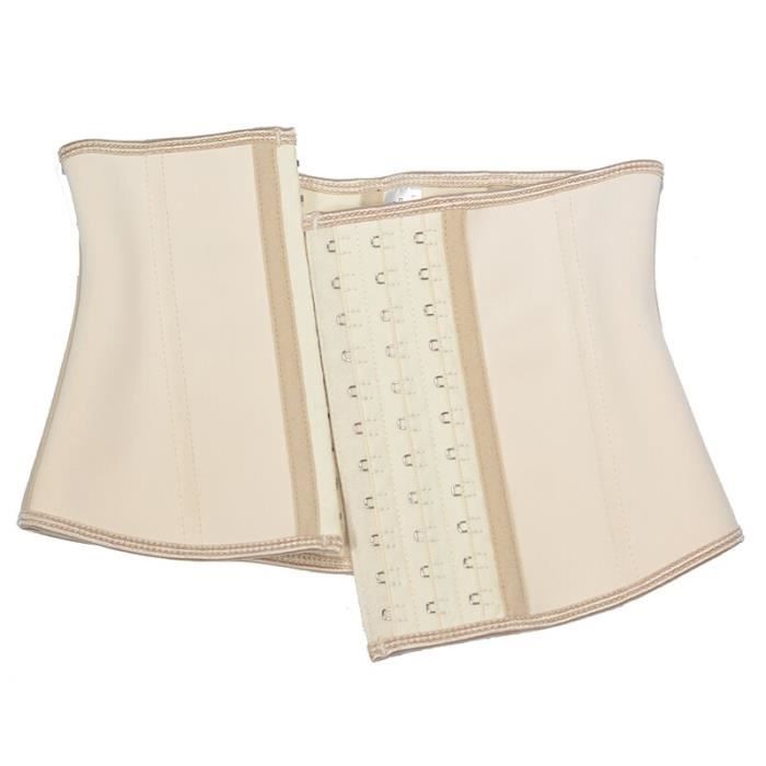 Bustiercorset,Corset en Latex avec 9 Os en Acier pour Femmes, Ceinture