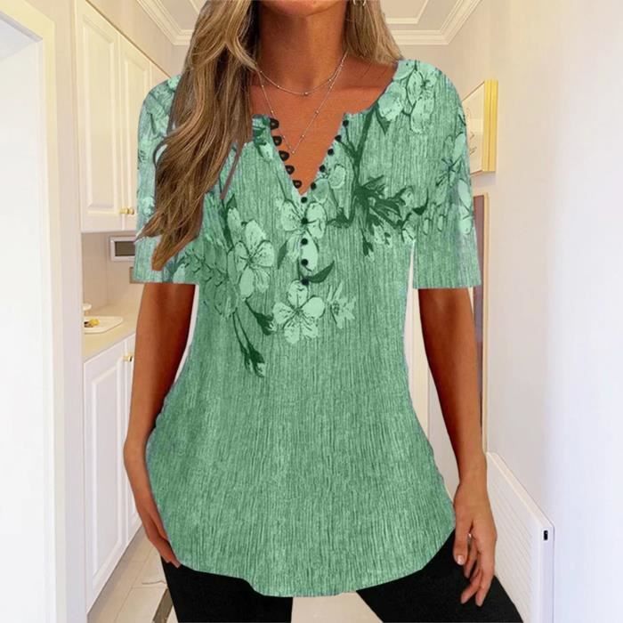 CHEMISIER - BLOUSE - LIQUETTE Chemisier dt mince  imprim fleuri  ...