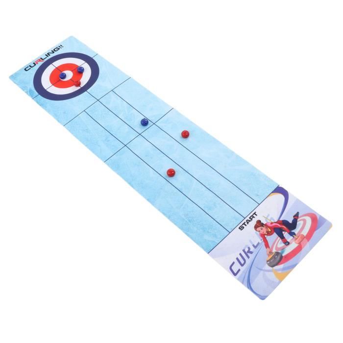 Sollee Jeu De Curling De Table 3 En 1 Jeu De Curling Et De Shuffleboard Jeu De Shuffleboard De Table Jeux De Société En équipe Pour La Famille Jeux De