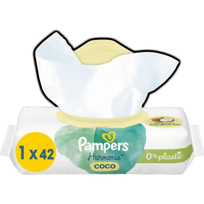 Pampers 42 Lingettes Pour Bebe Harmonie Coco Cdiscount Au Quotidien