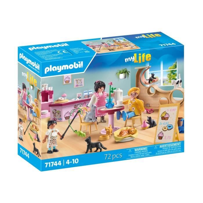 Bar à Chats PLAYMOBIL avec 6 Chats et 3 Personnages Amusants Neuf - vue 6