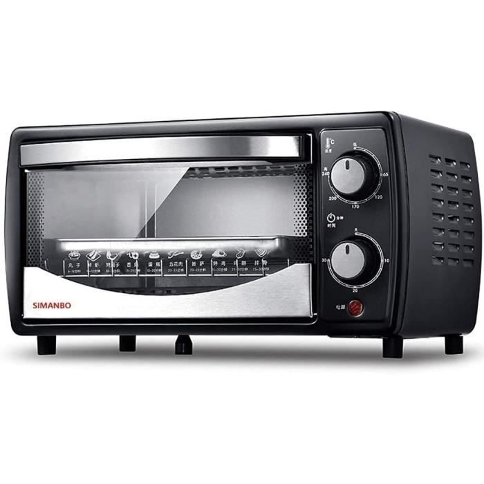 Four à Pizza électrique CROSSON - Cuisson Rapide Jusqu'à 33 Cm, Porte Vitrée Avec éclairage, 1450W