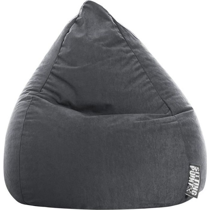 Pouf - SITTING POINT - Easy L - Polyester - Anthracite - Contemporain - Design