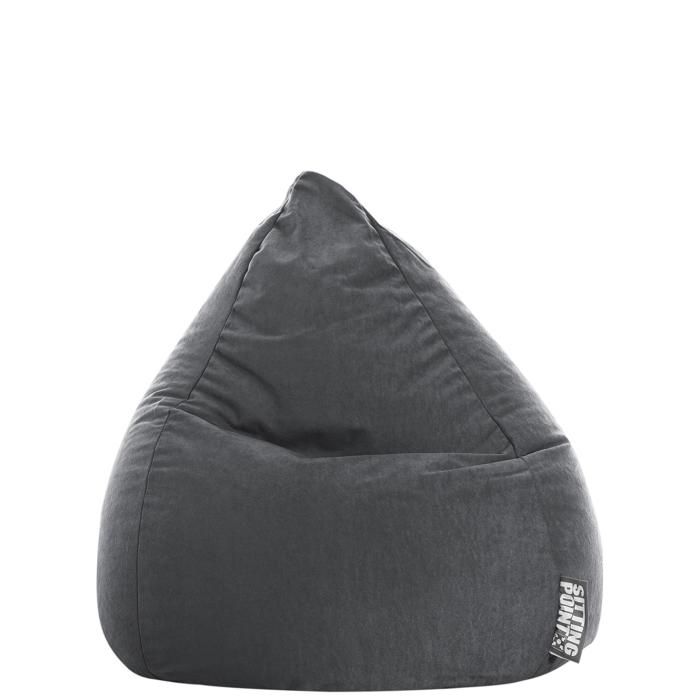 Pouf SITTING POINT Easy L Polyester Anthracite Contemporain