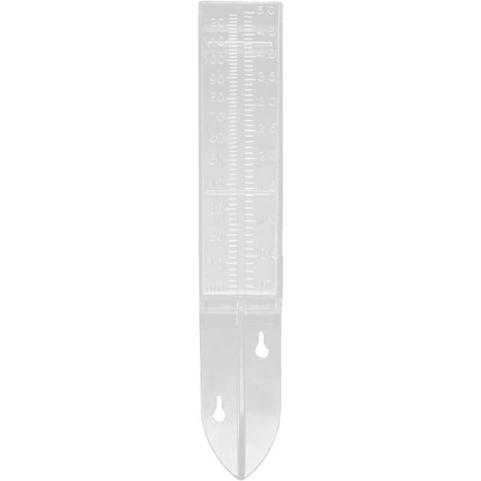 Lot De 10 Pluviomètres 3,8 Cm - Pour Mesurer Pluie Ou Arrosage Jardin, échelles Pouces/mm, Plastique Transparent