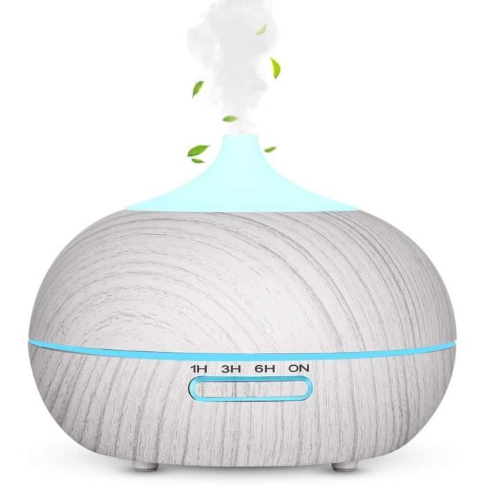 AMMIY Diffuseur d'huiles Essentielles Humidificateur d'air avec Lampe