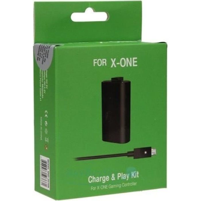 Manette Xbox One Battery Pack,1400 mAh batterie charge kit avec - Cdiscount  Informatique