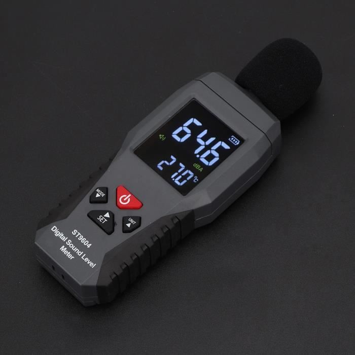Sonomètre numérique SMART SENSOR ST9604 - Mesure du bruit de 30 à 130 dB - Capteur haute sensibilité