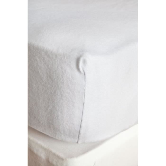 Protege matelas coton 80x200 cm MOLLETON imperméable pour lit à têtes et  pieds relevables, par Soleil d'ocre - Cdiscount Maison
