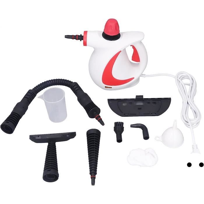 Nettoyeur Vapeur KROQO Multi-usages Avec 23 Accessoires - Idéal Pour Sol, Moquette, Canapé, Voiture Et Retrait Papier Peint