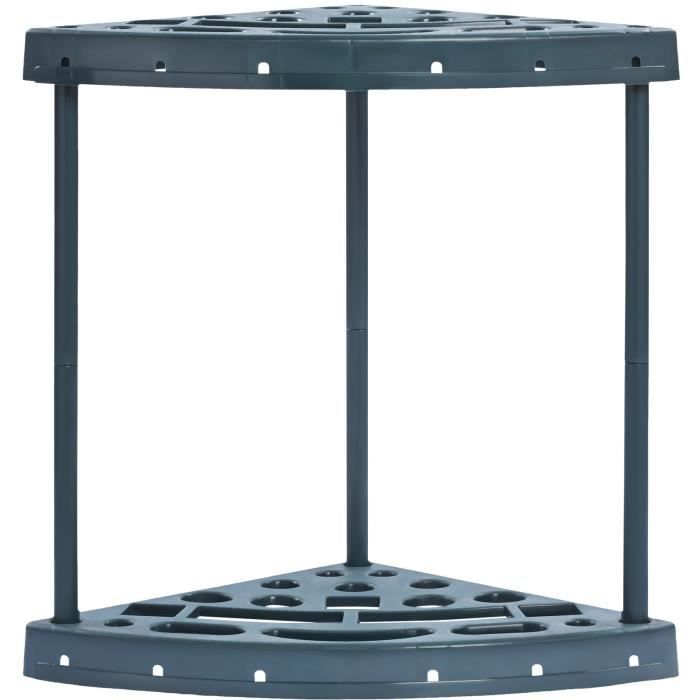 Range Outils de Jardin VEVOR 19 4x32x20 pouces19 Emplacements Porte Serpillière pour Rangement Râteaux Balais Pelles à Long Manche