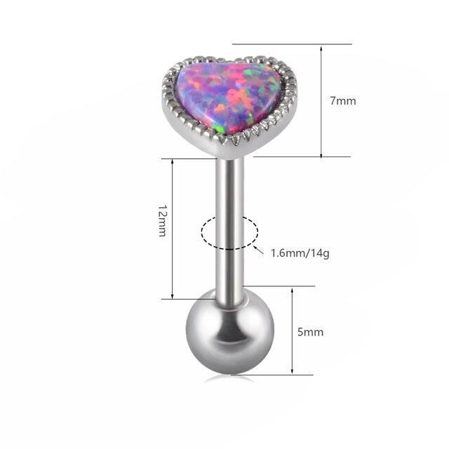 Anneau Langue Acier Chirurgical - 5 Couleurs - Piercing Barbell Vibrant - Bijou Corps Unisexe