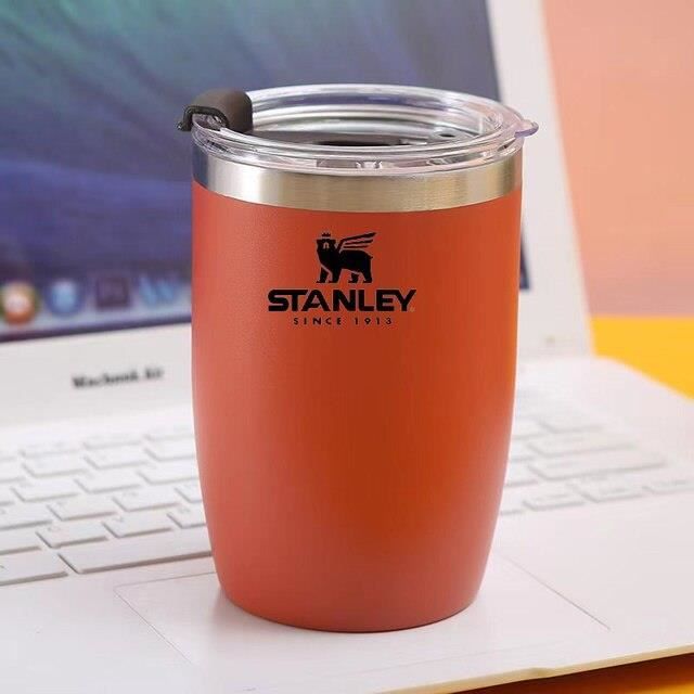 Support De Gourde Stanley 3 Pièces – Silicone Noir/blanc/bleu, Adapté 8-40 Oz, Fixable Sur Sac Ou Vélo