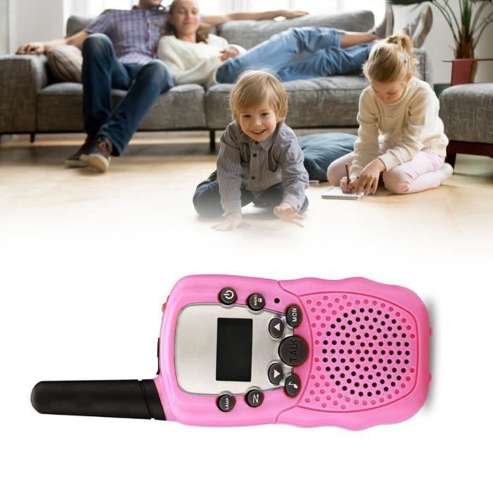 Talkies-walkies Montre Pour Enfants – Longue Portée 1500 M, Appel Un Bouton, Batterie Longue Durée, Cadeau Filles 3-5 Ans