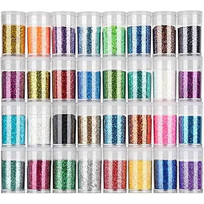 Paillettes Dorées Mélangées 150g - Poudre Brillante Pour DIY, Ongles, Résine - 3 Tailles (0.2/1/3 Mm)