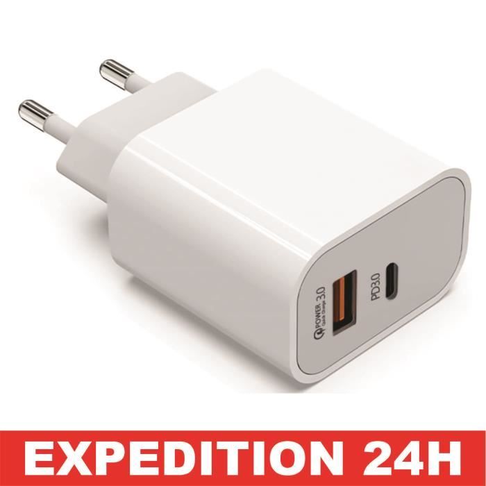 Chargeur Rapide pour iPhone 11 12 13 14, 11 Pro, 11 Pro Max, 12