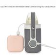Ysinobear Chauffe-biberon portable USB Sac isotherme Thermostat chauffe-lait pour bébé maison / voiture-1