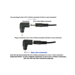 EFX Lot De 10 Adaptateurs D'alimentation CA Universels 5,5 X