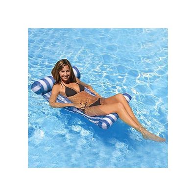 Matelas Flottant KingSom Piscine Adulte – 180x120 Cm, Avec Appui-tête, Porte-boisson Et Porte-téléphone