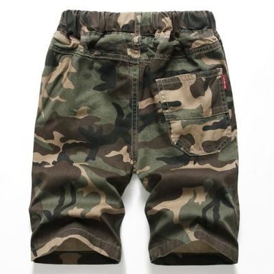 Shorts Camouflage Coton Pour Enfants - Filles Et Garçons 5-13 Ans - Longueur Genou, Coupes Décontractées - 2