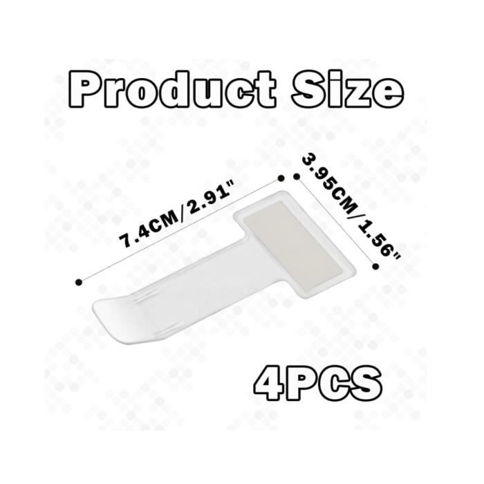 DLPRK 8 pièces Clip de Ticket Auto-adhésif, Porte Document Voiture, Support pour Carte de Stationnement, Porte Carte Voiture, Plastique Ticket de Parking Clip pour Pare-Brise de Voiture (transparent DLPRK 8 pièces Clip de Ticket Auto-adhésif, Porte Document Voiture, Support pour Carte de Stationnement, Porte Carte Voiture, Plastique Ticket de Parking Clip pour Pare-Brise de Voiture (transparent