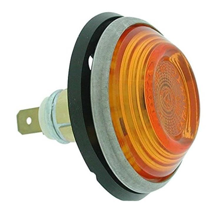 2 Feux Clignotants Orange Caoutchouc Luxe Pour Anciennes PEUGEOT, RENAULT, CITROEN, DELAGE