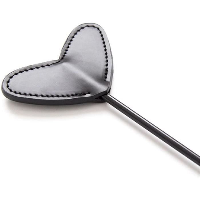 Cravache BDSM silicone en forme de coeur