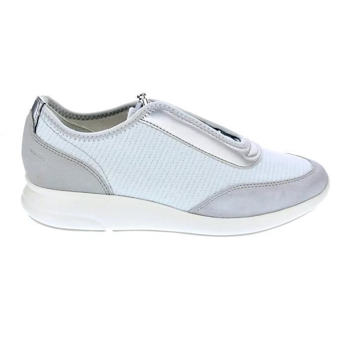 Baskets basses GEOX Ophira Femme Textile Lacets Gris Gris Cdiscount Chaussures
