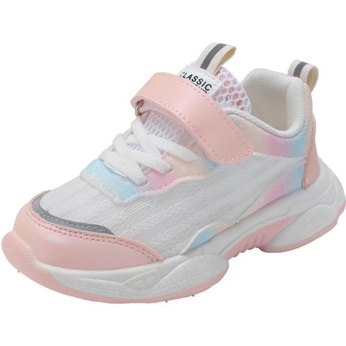 Basket Fille Chaussures enfant Coussin d air Mesh Tissu Blanche Blanche Cdiscount Chaussures