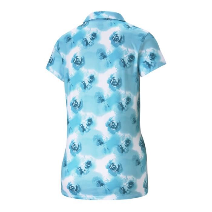 Polo Bleu Blanc Femme Puma Watercolor Bleu Cdiscount Pr t Porter