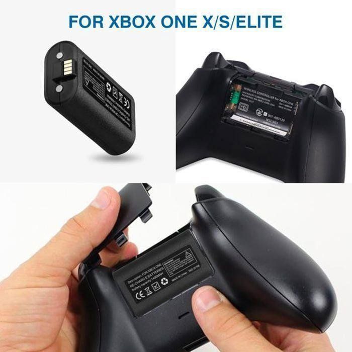Batterie Manettes X2 + Cable Xbox One Neuf Sous Blister