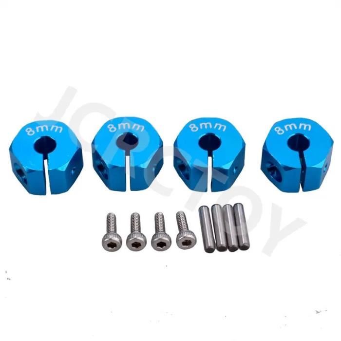 Kit Adaptateur Moyeu Hexagonal 12 Mm WOP – Pour Pneus Camion Losi LMT, SMT-10, MST MTX-1 Pièce Rc Losi Lmt